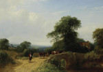 Купите картину художника от 210 грн: Коровы переходят через мост