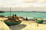 ⚓Репродукция морской пейзаж от 211 грн.: Лодки на пляже
