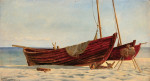 ⚓Репродукция морской пейзаж от 181 грн.: Рыбацкие лодки на пляже в Скагене
