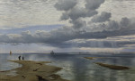 Картина море от 182 грн.: Тихий полдень над песчаными отмелями Лин
