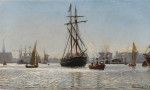 Картина море от 182 грн.: Вид со входа в гавань Копенгагена