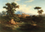 ₴ Репродукция картины пейзаж от 180 грн.: Вид укрепленного городка на севере Лацио
