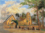 ₴ Репродукция пейзаж от 241 грн.: Церковь Грейфрайарс, улица Фредерика, Порт-оф-Спейн, Тринидад