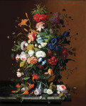 ₴ Репродукция натюрморт от 242 грн.: Цветочный натюрморт с птичьим гнездом