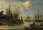 ⚓Репродукция морской пейзаж от 229 грн.: Вид на гавань, Роттердам