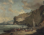 Картина море от 213 грн.: Побережье в Ле-Карбе с Тру Карабе, смотрящим на Сен-Пьер, Мартиника