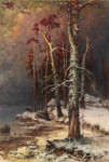 ₴ Репродукция пейзаж от 217 грн.: Зима на озере Пейпси