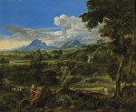 ₴ Картина пейзаж художника от 198 грн: Пейзаж с пастухами