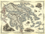 Купить старинную карту высокого разрешения от 199 грн.: Греция
