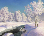 Купите картину художника от 218 грн: Зимнее утро в Энгадине