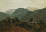 Купите картину художника от 187 грн: Вид из Шойхенштайна на Гауерманнхоф на фоне Шнееберга