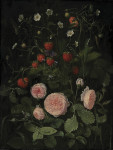 ₴ Репродукция натюрморт от 257 грн.: Розы и земляника