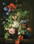 Картина натюрморт от 203 грн.: Натюрморт с тюльпанами и нарциссами