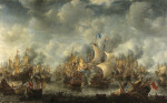 ₴ Картина батального жанра высокого разрешения от 157 грн.: Битва в Схевенингене