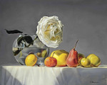 Купить картину натюрморт от 209 грн.: Роза и фрукты