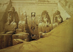 ₴ Репродукція пейзажу від 301 грн.: Колоссальные фигуры перед Большим Храмом Абу-Симбел