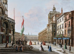 Картина городской пейзаж от 194 грн.: Площадь Сан Марко, вид на запад из кампо Ди Сан Бассо, Венеция