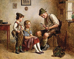 ₴ Картина бытового жанра художника от 193 uрн.: Молодой мастер