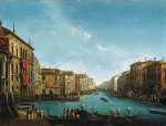 ₴ Репродукция городской пейзаж от 241 грн.: Регата на Большом канале, Венеция