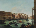 ₴ Репродукция городской пейзаж от 253 грн.: Венеция, вид на Гранд-канала с Новых фабрик в Риальто