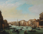 Картина городской пейзаж от 209 грн.: Венеция, вид с Большого канала на мост Риальто