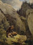 Картина бытовой жанр известного художника от 165 грн.: Добыча медведей