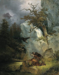 Картина бытовой жанр известного художника от 208 грн.: Стервятники на мертвом олене