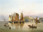 Купить картину море от 199 грн.: Корабли и маяк на побережье