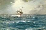 Купить картину море от 179 грн.: Учебное судно ВМС Чили генерала Бакедано у Лос-Эванджелиста, Чили