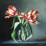 Купить натюрморт современного художника от 253 грн.: Весенние тюльпаны