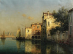 Картина городской пейзаж от 194 грн.: Золотой свет в Венеции