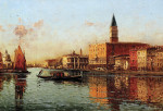 ₴ Репродукция городской пейзаж от 223 грн.: Вид на Большой канал в Венеции