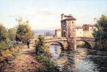 Картина городской пейзаж от 179 грн.: Укрепленный мост
