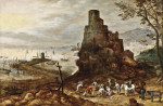 ₴ Картина пейзаж художника от 163 грн.: Прибрежный пейзаж с могилой Сципиона