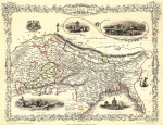 ₴ Стародавні карти високої роздільної здатності від 317 грн.: Північна Індія, включаючи президентство Калькутти