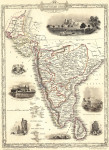 ₴ Стародавні карти високої роздільної здатності від 263 грн.: Південна Індія, включаючи округи Бомбея та Мадраса