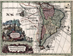 Купить старинную карту высокого разрешения от 204 грн.: Южная Америка
