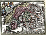 ₴ Древние карты высокого разрешения от 317 грн.: Швеция, Дания и Норвегия