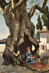 Картина бытовой жанр от 176 грн.: Сапожник в тени дерева баобаба