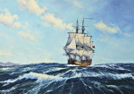 Купить картину море современного художника от 184 грн.: Фрегат "Баунти" в Южном море