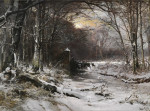 ₴ Репродукция пейзаж от 235 грн.: Зима в Гаагском лесу