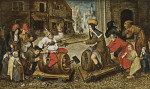 Картина бытовой жанр известного художника от 197 грн.: Битва между Масленицей и Постом