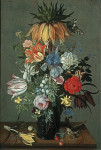 Купить натюрморт художника от 179 грн.: Цветочный натюрморт с имперской короной