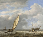 ⚓Репродукция морской пейзаж от 271 грн.: Голландский кааг в легком бризе
