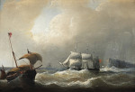 Купить картину море художника от 184 грн.: Оснащенное судно и рыбацкая лодка