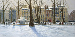 Картина городской пейзаж высокого разрешения от 139 грн.: Снег, Беркли Сквер, Лондон