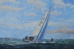 Купить картину море современного художника от 179 грн.: Короткая гонка в Соленте