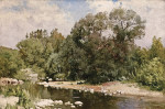 ₴ Картина пейзаж художника от 168 грн.: Солнечный день, река