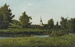 Купить картину пейзаж художника от 169 грн: Вид на деревню