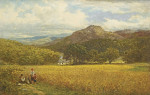 ₴ Репродукция пейзаж от 205 грн.: Валлийское ячменное поле возле Капел Куриг
